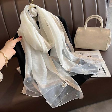 90x90cm Perhoskirjontahuivi Silkkihuivi 1 1