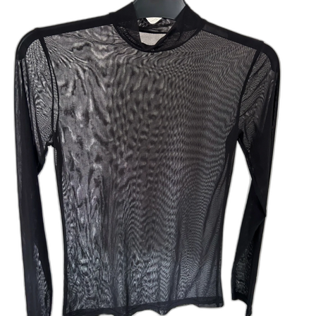 Svart mesh top