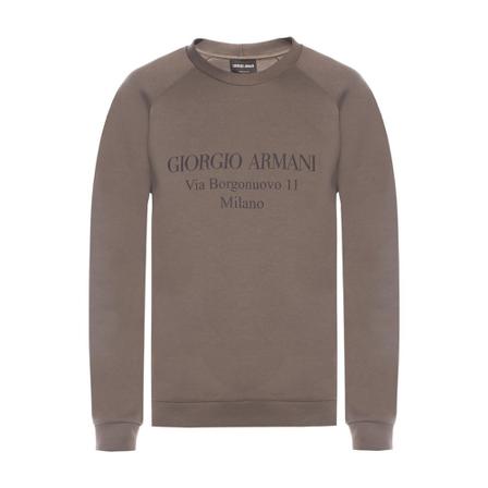 Giorgio Armani Sweatshirt with logo Brun, Herre Sweatshirts