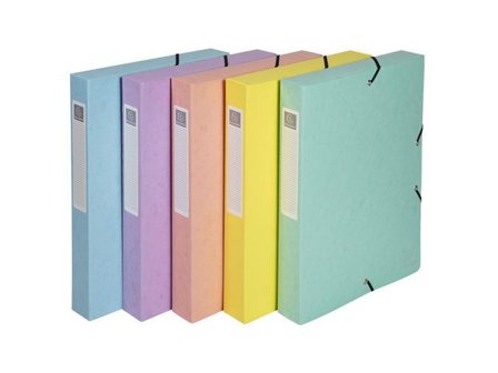 EXACOMPTA Boxmapp 40mm Aquarel pastel 8/fp - Lyreco - Kontorsmaterial - Mappar och plastfickor - Boxmappar