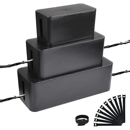 Kabelorganisationslåda för skrivbord, TV och dator