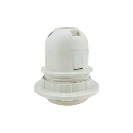 4-pack Lamphållare - För E27-lampa - Praktisk sockel - Plastlampa Adapter (Vit)