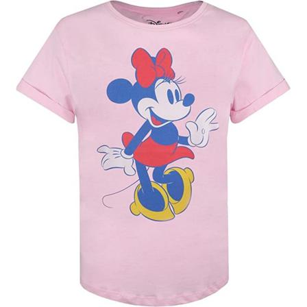 Disney Dam/dam Minnie Mouse T-shirt M Ljusrosa/blå/röd