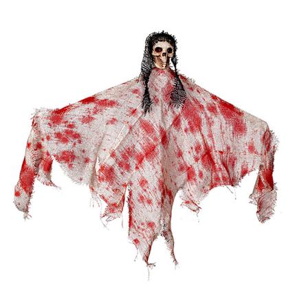 Halloween Krybende Skelet Ansigt Hængende Spøgelses Vedhæng Gyser Sku A5