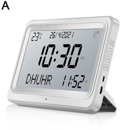 Automatisk Islamsk Azan Athan Bønneremindelsesveggklokke 113