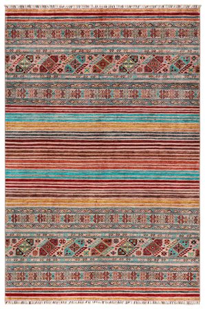 Shabargan Tribe Rug Modern Brown/Dark Red (Wool, Afghanistan)