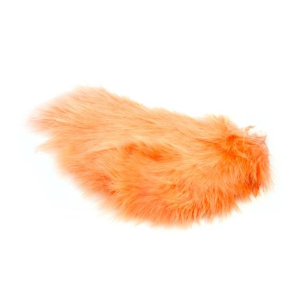 Whiting Mini Bird Fur - White dyed Salmon