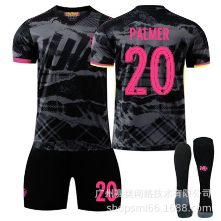 24-25 Chelsea 2. udebane børnefodboldtrøje 20 Palmer 8 Enzo 6 Silva 8 Enzo herretrøjesæt