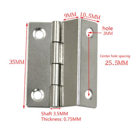 2 Stk Skab Hængsel 41mm Dør Bagage Møbler Smykker Trææske