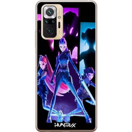 Kompatibelt Mobildeksel til Xiaomi Xiaomi Redmi Note 10 Pro Futuristisk jente gruppe illustrasjon med neonlys og sterke farger i sci-fi estetikk