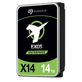 Seagate Exos X14 HDD 14TB SATA 6Gb/s 3.5 Enterprise Hard Drive (ST14000NM0121) Recertified - 12 Month Warranty