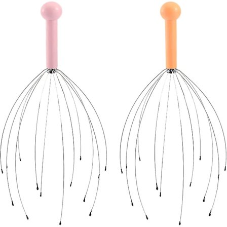 Hovedmassager Hovedkløer Hovedmassager Hovedbund Håndholdt Hovedkløer Med 12 Fingre Gave