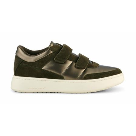 Woden Monica Metallic Nylon - Moss Sort, Dame Sneakers, Størrelse: 42 EU