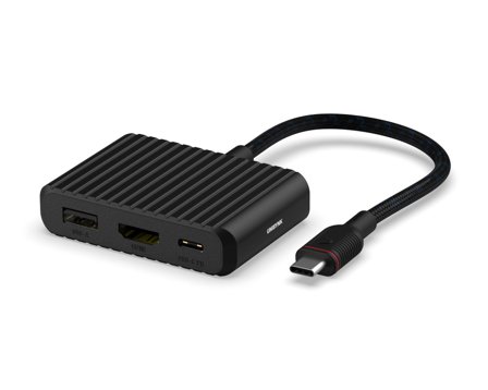 UNISYNK 3 Port Hub V2 - dokkingstasjon - USB-C - HDMI