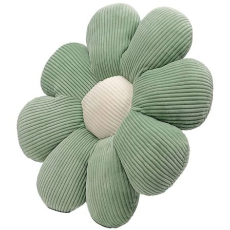 Vihreä kukkatyyny kodinsisustukseen - koristetyynyt, kukkatyynyt