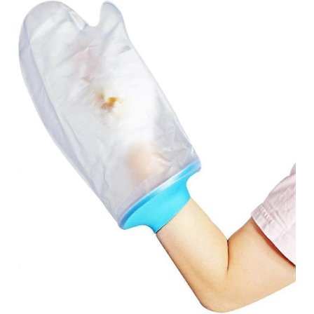 Vanntett beskyttelse for håndgips for voksne for dusj og bad - Gjenbrukbar gips- og bandasjebeskytter - Vanntett beskyttelse for brukket hånd og 