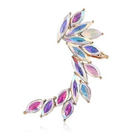 Diamant Öronklämma Färgglada Örhängen Öronsmycken