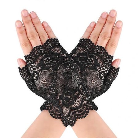 Blondehandsker Korte Fingerløse Handsker Bryllup