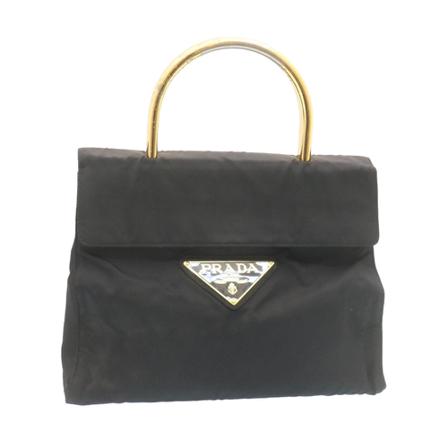 Prada Vintage, Pre-owned Handbag Zwart, Dames, Maat:ONE Size,nylon