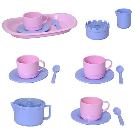 Kahvi Astiasto Lasten Sininen ja Pinkki