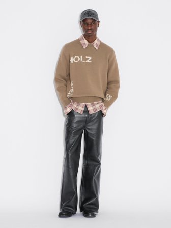 Holzweiler - Haza Summer Logo Crewneck - Beige - Mens - Medium