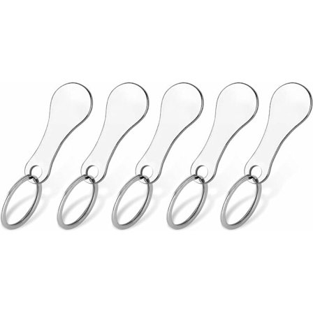 5 metallvarukorgar godkända för användning i varukorgar i rostfritt stål nyckelring avtagbar korg