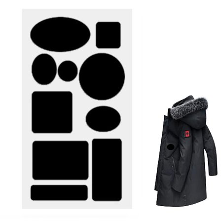 Selvklebende vanntette reparasjonslapper 5 ark