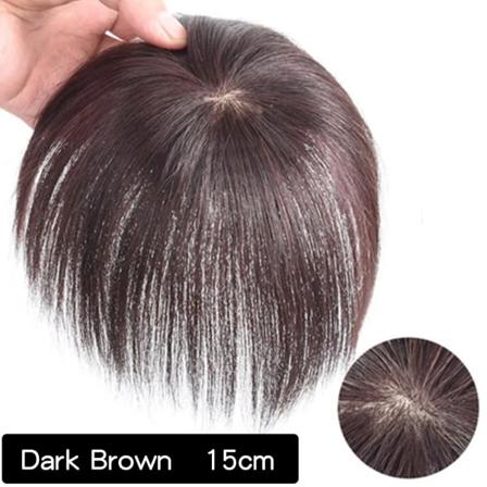 QUEENYANG Damperuker Sömlös osynligt äkta hår Cover Naturfärgad Hår Svart Brun Damhår Dark brown