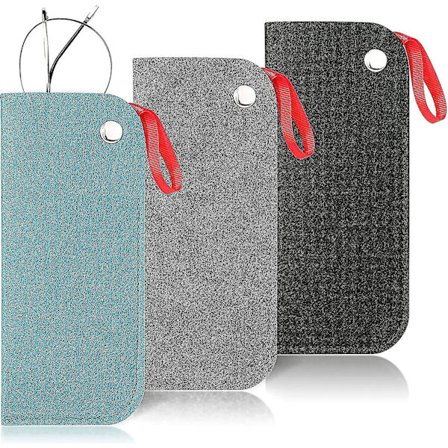 Pehmeä Silmälasikotelo 3-pakkauksessa. Huopainen Kannettava Matkakotelo Silmälaseille. Pehmeä Aurinkolasikotelo Pussipidike