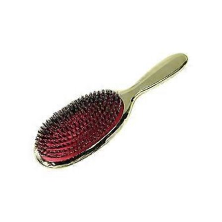 Luftkudde kam vildsvinsborste hårvård massagekam hem hårkam elektropläterad kam 1 st (goldenstyle A) gyllene golden