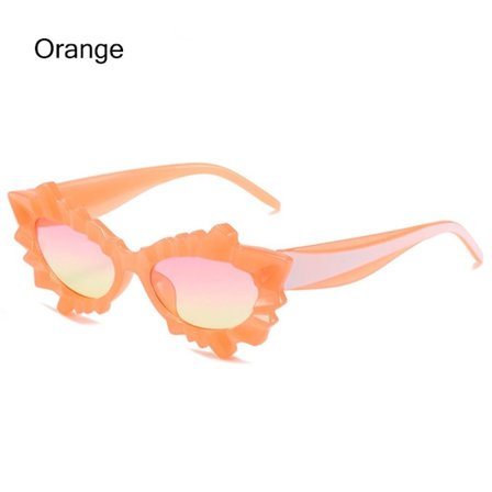Cat Eye Solglasögon Oregelbundna solglasögon ORANGE ORANGE