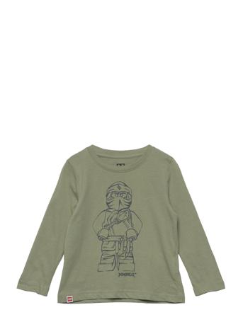 T-Shirt Ls T-shirts Long-sleeved T-shirts Grønn LEGO Kidswear*Betinget Tilbud