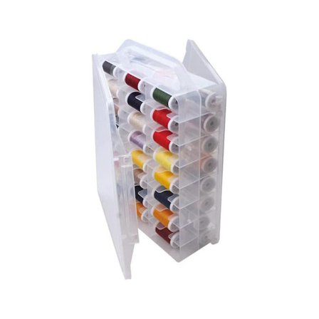 46 Ruter Syorganisator, Dobbeltsidig Trådboks Oppbevaring, Bærbar Klar Plast Organiseringsboks (c