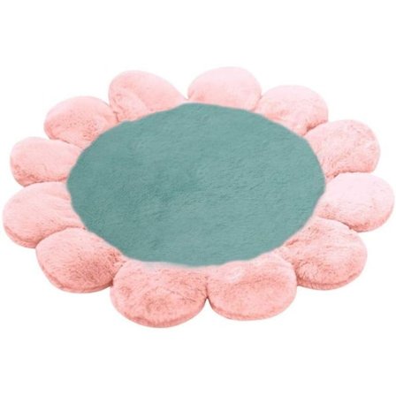 Blomsterformet kjæledyrseng rede hund hule hund sofa matte grønn KLB