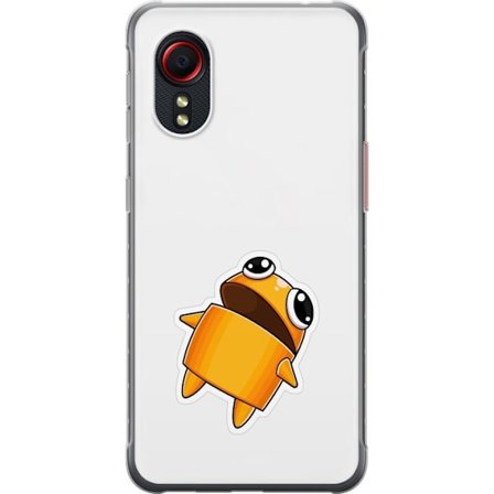 Kompatibel Mobilcover til Samsung Samsung Galaxy Xcover 5 Orange tegnet figur med store øjne og dynamisk pose i legende stil