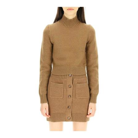 Burberry, Turtlenecks Brązowy, Kobieta, Rozmiar: S