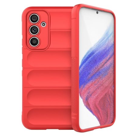 Blødt grebsformet cover til Samsung Galaxy A54 - Rød