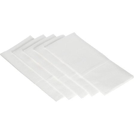 50 Pakke Engangs Kludservietter Indbygget Bestik Lomme Hvidt Linned Følelse Servietter Bryllup Fest Forudfoldet Bestik