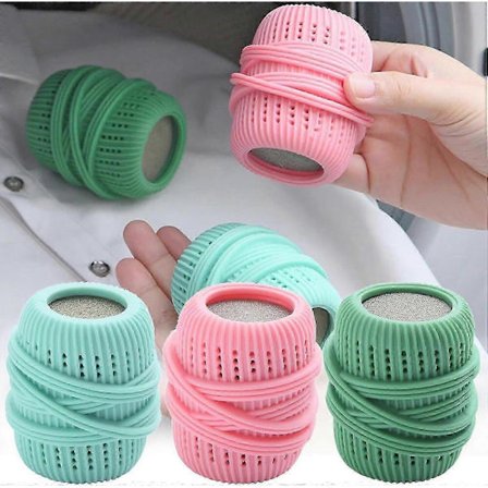 3 st Tvättmaskin Tvättboll Tygmjukgörare Boll Dispensare för Tvättmaskin Tygmjukgörare Flytande Påfyllningsbar Boll