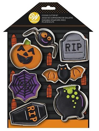 WILTON Utstikkersett Halloween 7 deler 7x6cm