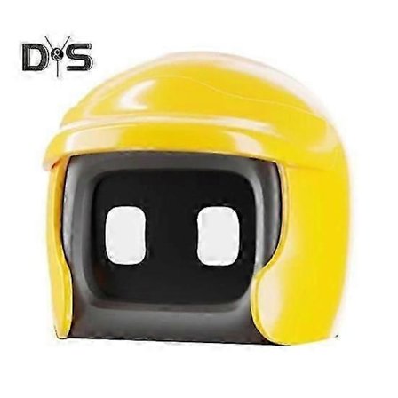 Hjelm Bil Robot Sød Køremakker Robot Figurine Legetøjsbil Instrumentbræt Mini Ornament Gave til Robotelskere