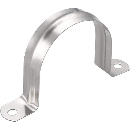 15 stk 60 mm rørklemme 304 rustfritt stål U-type rørklemme festeklemme av ledning, rør og kabelrørbrakett (15, M60)