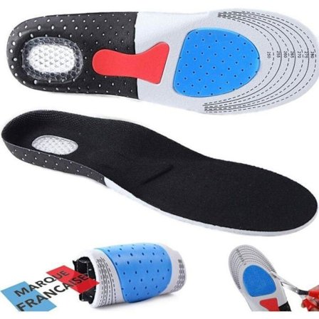 Støtdempende sportssåler - svetteabsorberende og pustende silikon EVA-luftpute (størrelse 41-45 EU)