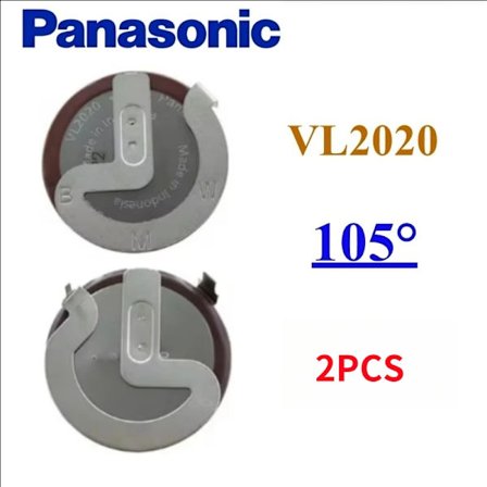 1-10 kpl VL2020 Alkuperäinen Panasonic 2020 ladattava litiumakku Jalat 105 astetta BMW auton avaimelle