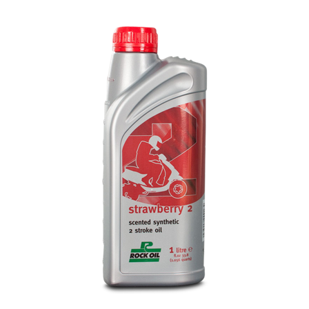 Motoröl Teilsynthetisch Rock Oil 2T Strawberry 1L