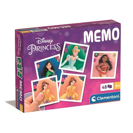 Disney Prinsessor Memoryspel - Alla Mot Alla, 48 bitar, Clementoni