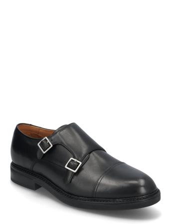 Dress Calf-Asher Dbl Mk-Ds-Mos Shoes Business Monks Black Polo Ralph Lauren