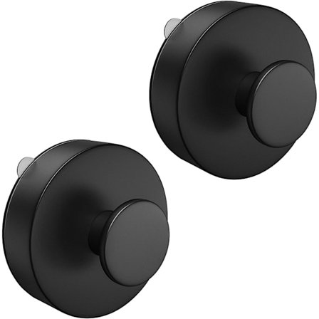 Vakuumsugekoppkroker, 2 stk. Veggmonterte sugekoppkroker, ABS Vanntette Badsugekopp, Avtakbar og Gjenbrukbar