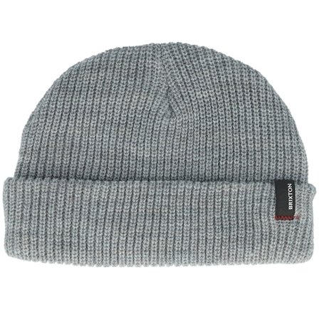 Brixton - Grå cuff Lue - Kids Baby Heist Beanie Light Heather Grey Cuff @ Hatstore