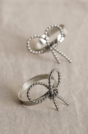 Jotex - 2-pakke Serviettring Sølv - CUTE - Kjøp Kjøkkentilbehør hos Jotex